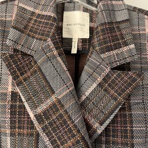 Avec Les Filles Women's Checkered Blazer